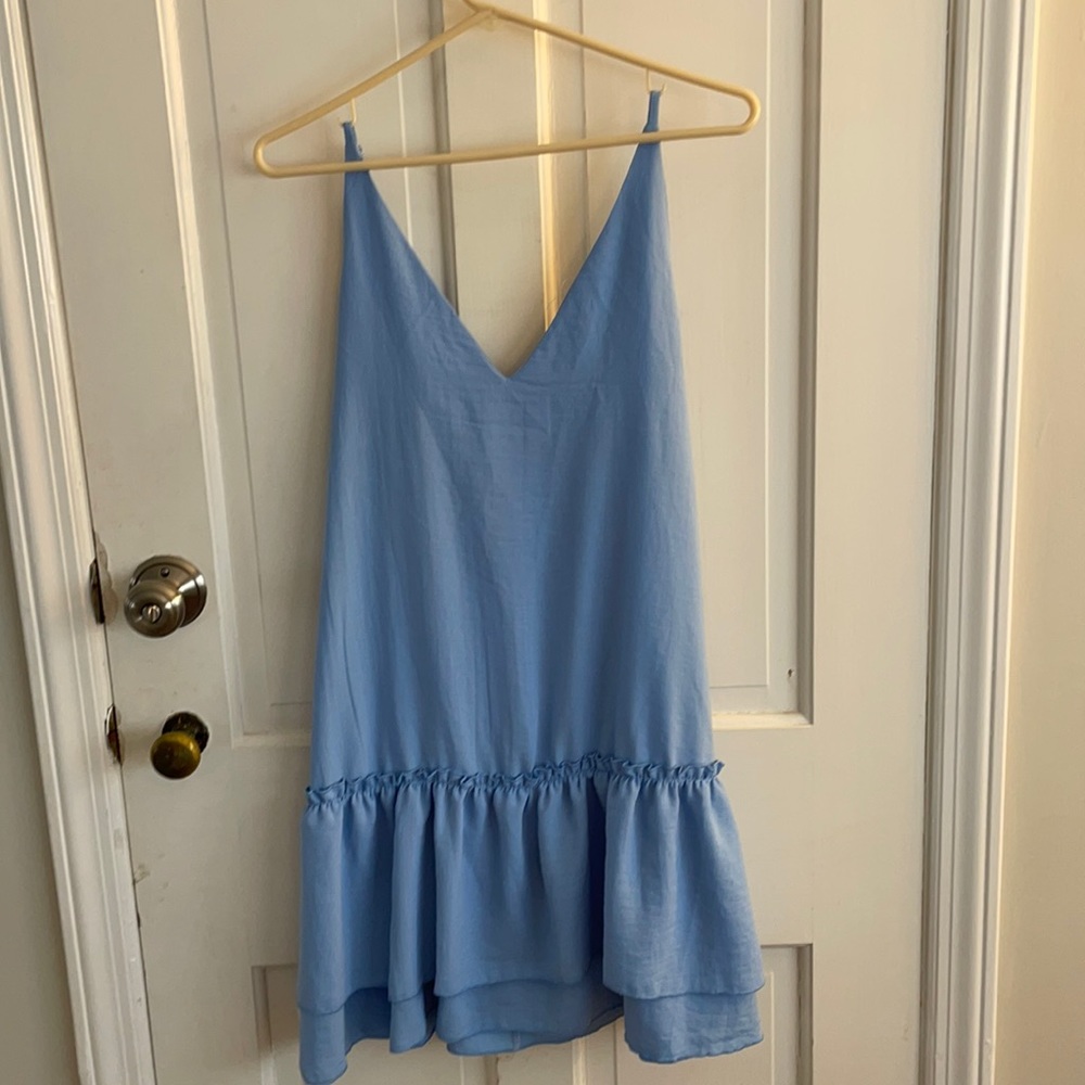 light blue mini dress